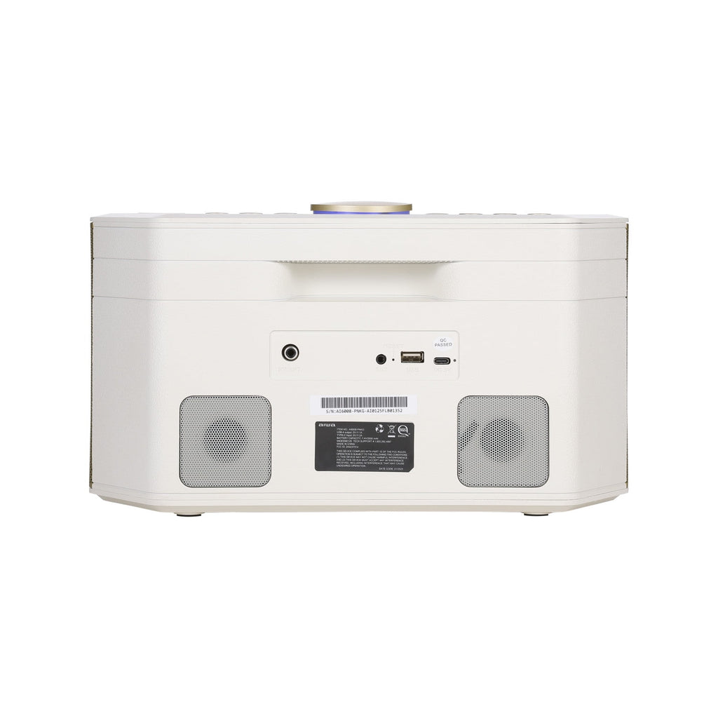 Aiwa Exos-5 Wireless Bluetooth Hi-Fi Home Speaker with FM Radio, Alarm Clock and Remote Control for Home Audio