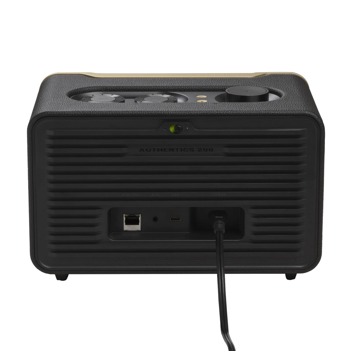 JBL Authentics 300 - Portable smart home speaker with Wi-Fi, Bluetooth and voice assistants with retro design. - Black