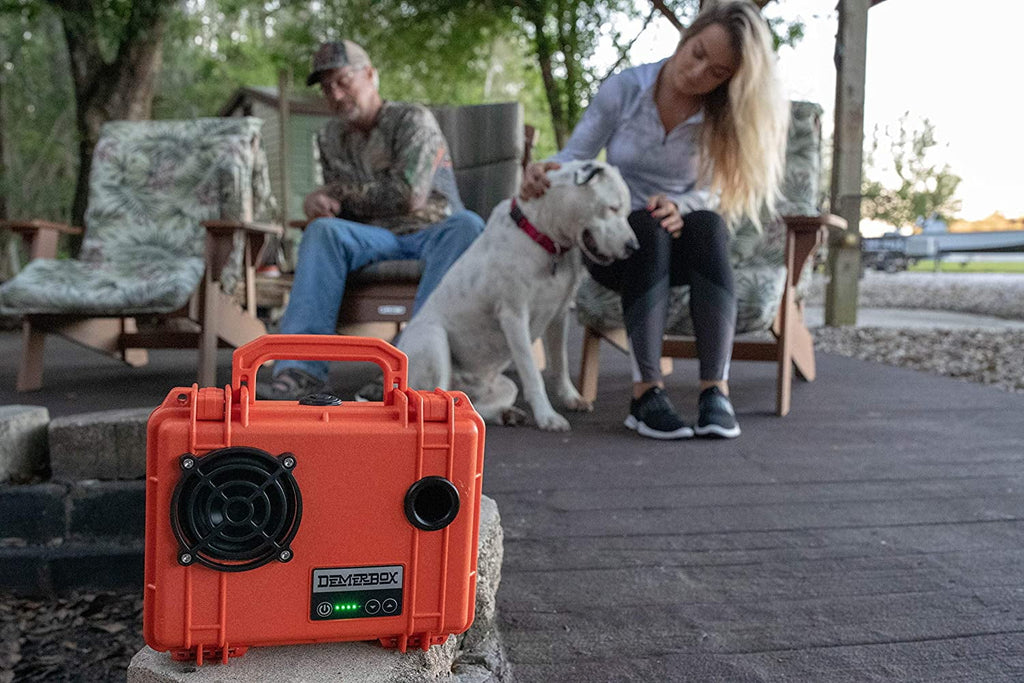 DemerBox Waterproof, Portable, and Rugged Outdoor Speakers. Loud Sound, 40+ hr Battery Life, Dry Box + USB Charging, Pairing Party Mode. Built to Last + Fully Serviceable, Green
