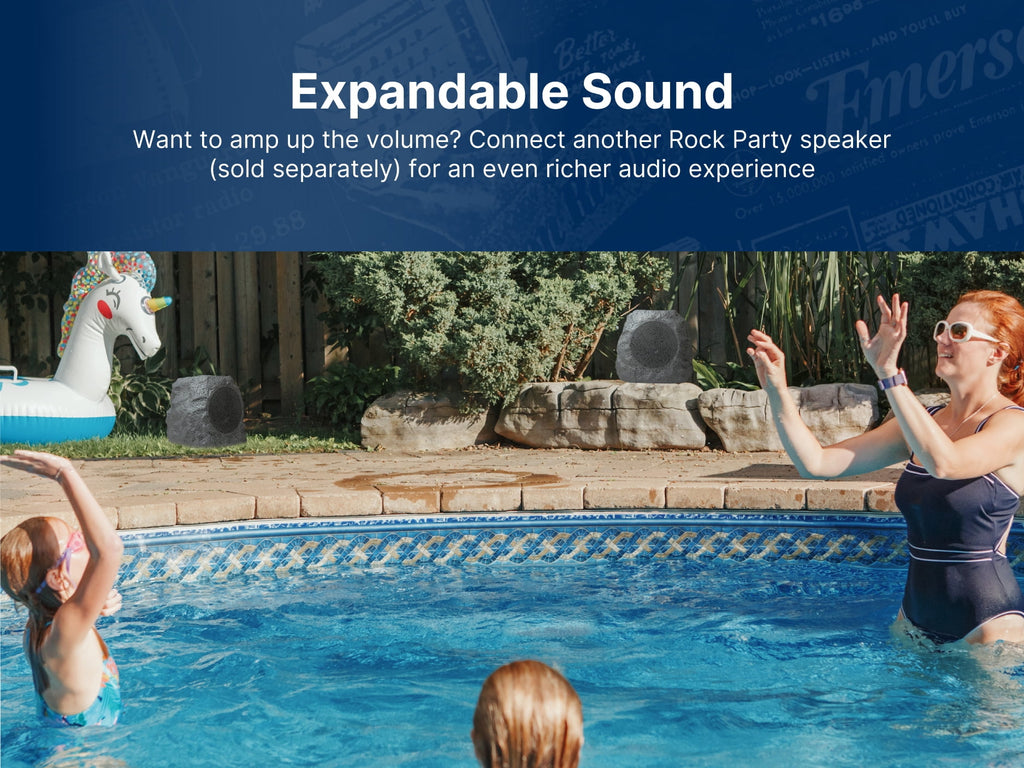 Emerson ERS-1001 Bluetooth Rock Speaker with Solar Charging
