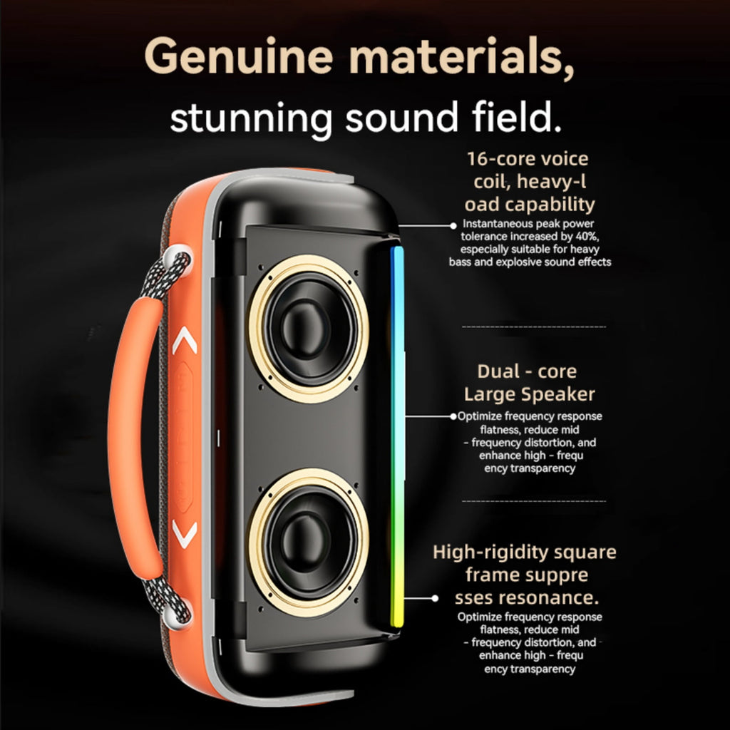 Acer Portable Bluetooth Speakers Waterproof with Stereo Sound Wireless Handheld, for Home Outdoors Travel