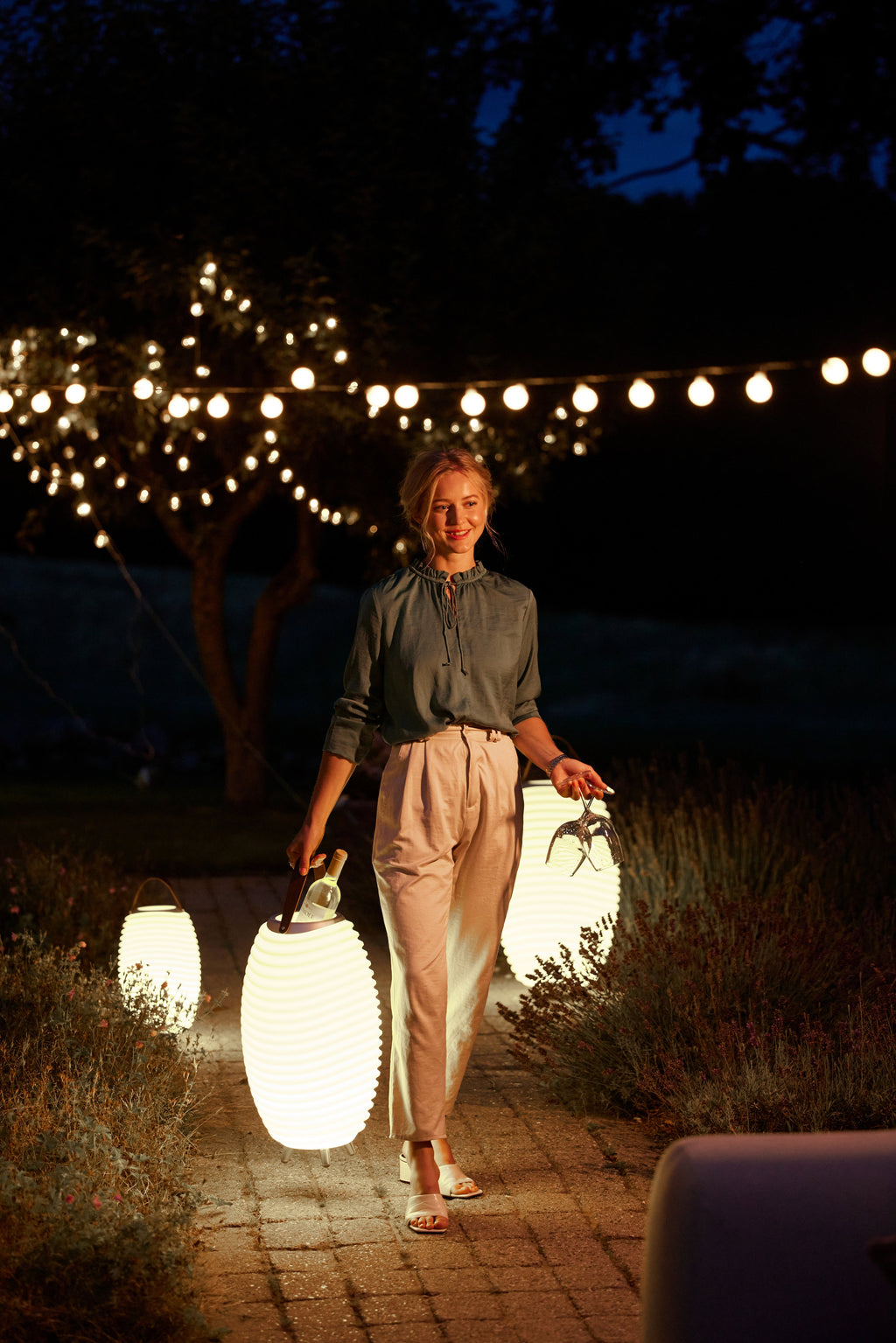 Kooduu Synergy 50 Lamp 1-Light Cordless Rechargeable Dimmable Indoor Outdoor Speaker Lamp