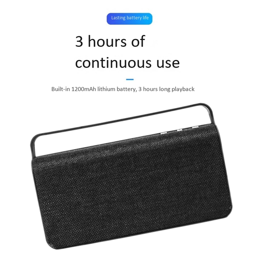 Bluetooth Speaker Cloth Art Portable Bluetooth Speaker High Sound Quality Stereo Smart Speaker Outdoor Subwoofer ,Accurate Channel Search