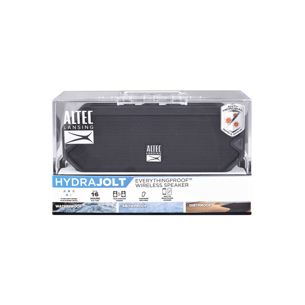 Altec Lansing HydraJolt Everythingproof Wireless Bluetooth Speaker, Royal Blue, IMW1200-RYB