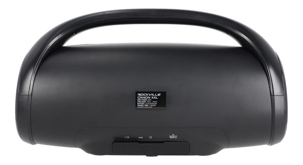 (2) Rockville CANON-XXL Portable Bluetooth Speakers w/Huge Bass+Wireless Linking