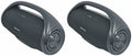 (2) Rockville CANON-XXL Portable Bluetooth Speakers w/Huge Bass+Wireless Linking