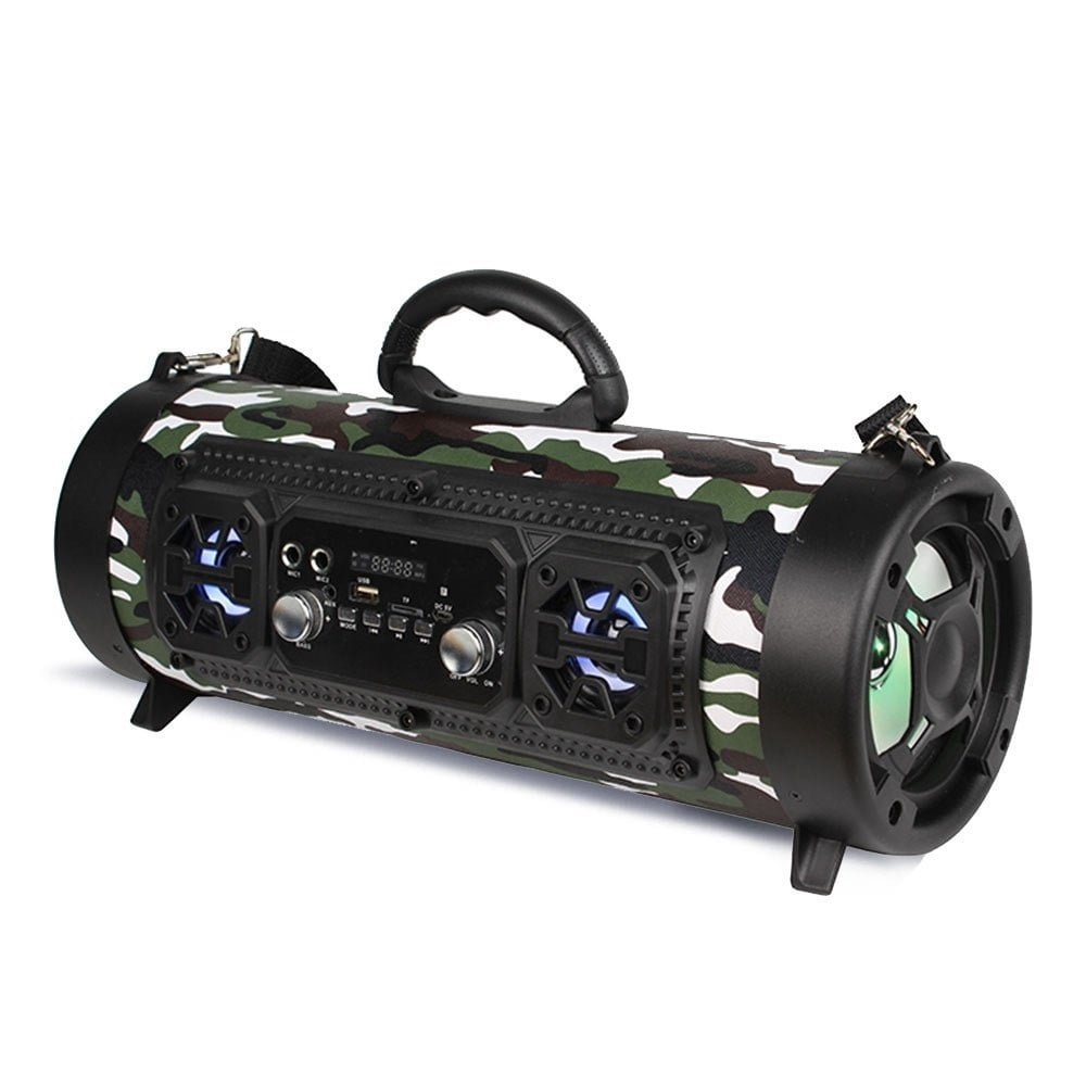 20W Big Power Bluetooth Speaker Wireless Stereo Subwoofer Heavy Bass Speakers Music Player Support KTV LCD Display FM Radio TF