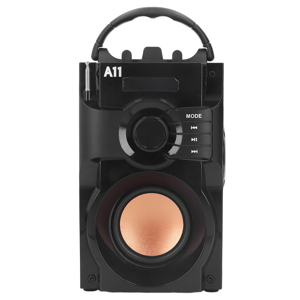Portable Bluetooth 5.0 Speaker, Stereo Subwoofer Wireless Smart Speaker with Remote Control for Indoor and Outdoor Use, 10 inches / 25.4 cm