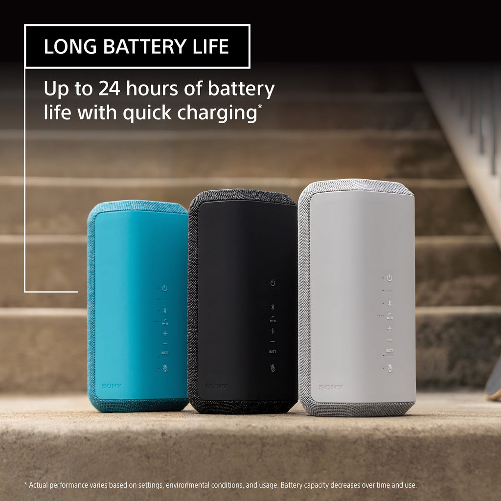 Sony SRS-XE300 Wireless Portable BLUETOOTH Speaker, IP67 Water-resistant, Dustproof and Shockproof, Light Gray
