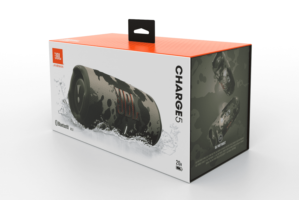 JBL Charge 5 - Portable Waterproof Speaker with Powerbank - Black