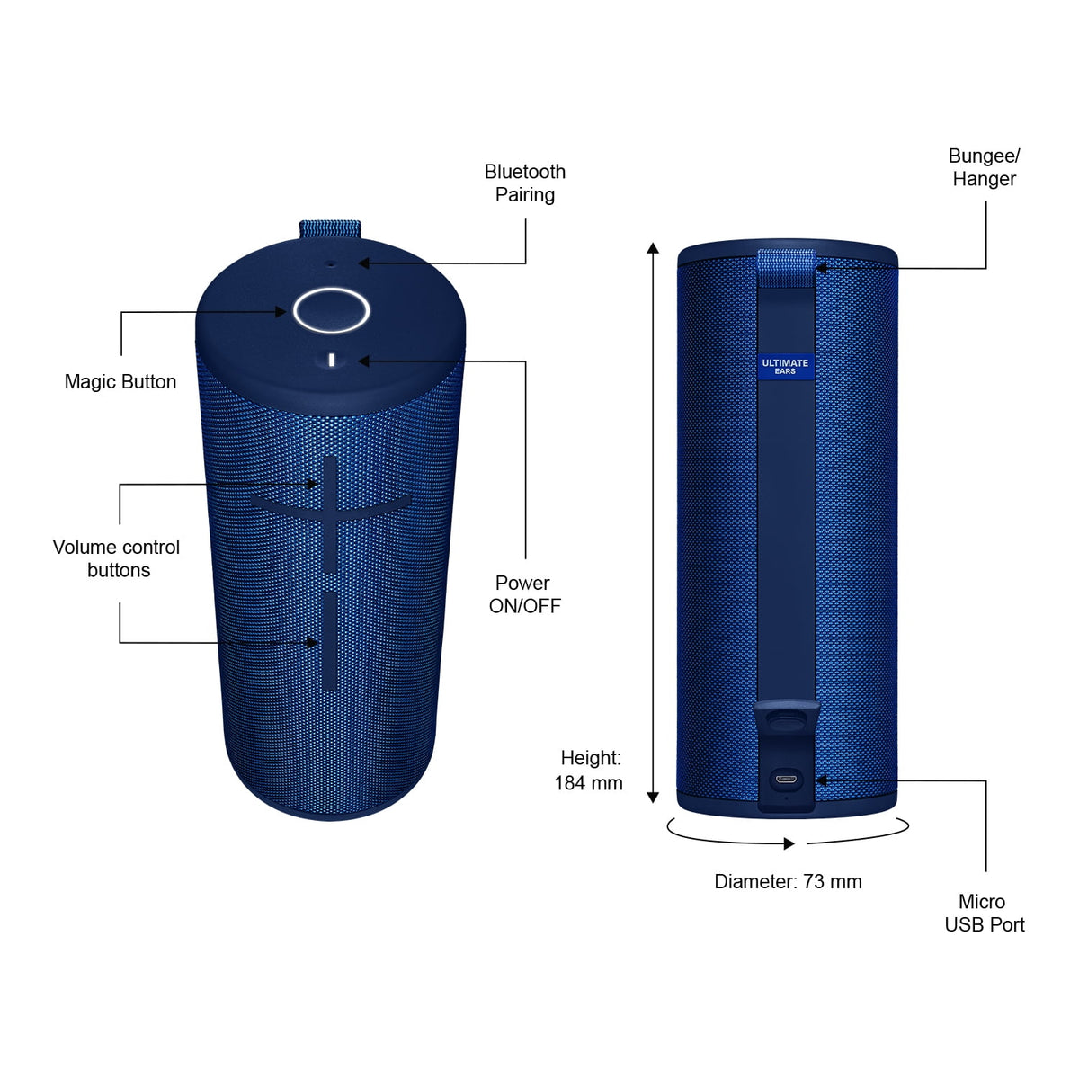 Ultimate Ears BOOM EXC Portable Waterproof Bluetooth Speaker