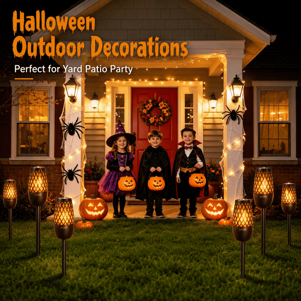 Bluetooth Speaker, Outdoor Speakers with Lights, Multi-Sync up to 100 Speakers, Halloween Decorations Outdoor, Waterproof Lantern Speaker for Garden/Party/Yard, Gifts for Men Women ( 2 Pack )