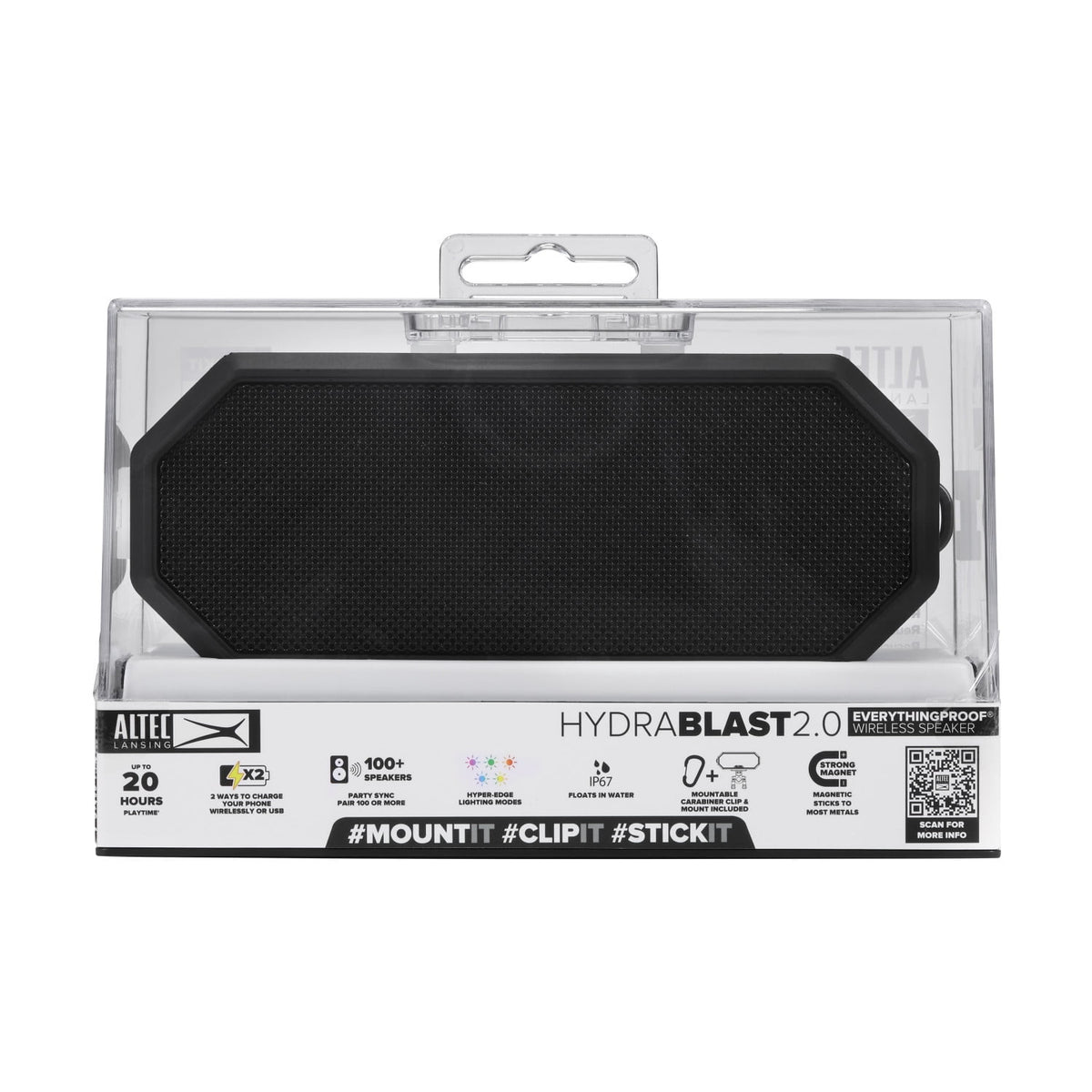 Altec Lansing Hydra Blast 2.0 LED Lighting Floatable Waterproof Wireless Magnetic Bluetooth Portable Speaker
