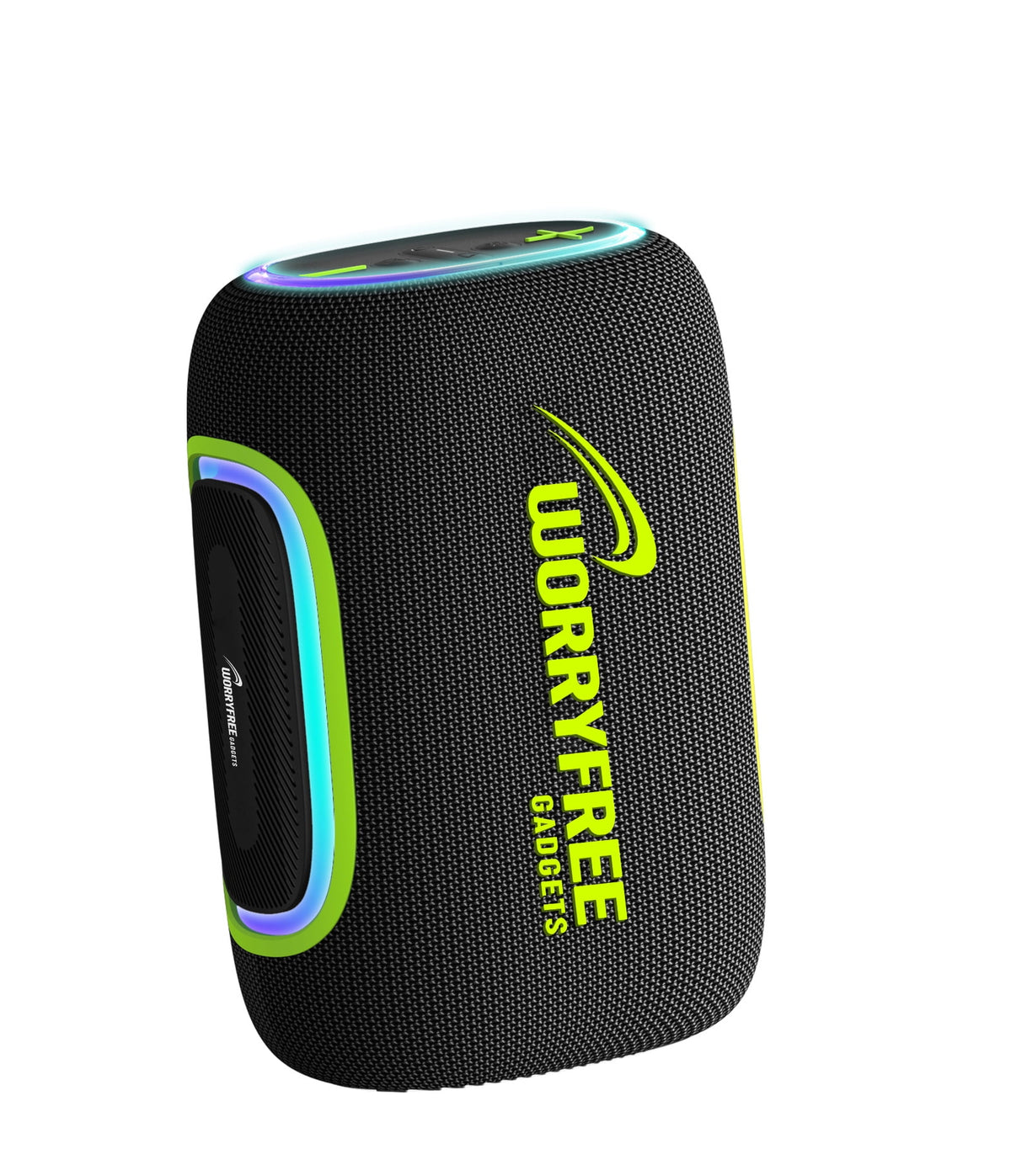 WorryFree Gadgets Portable Bluetooth Party Speaker with RGB Lights, Wireless, 65W, Black