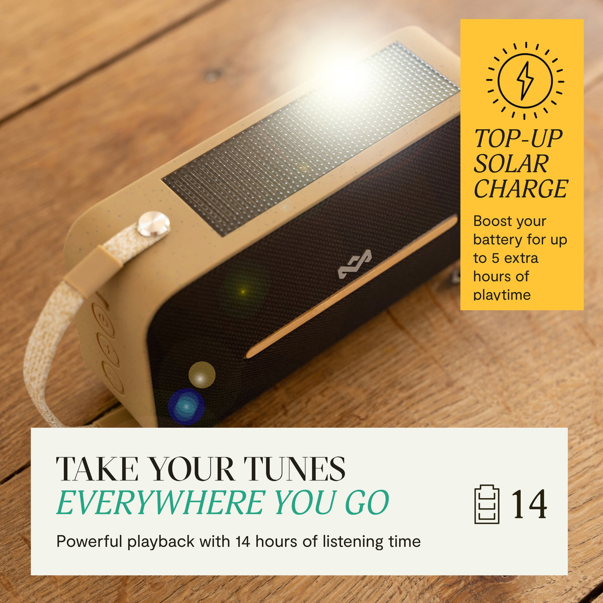House of Marley Rise Up Solar Bluetooth® Speaker - Blue