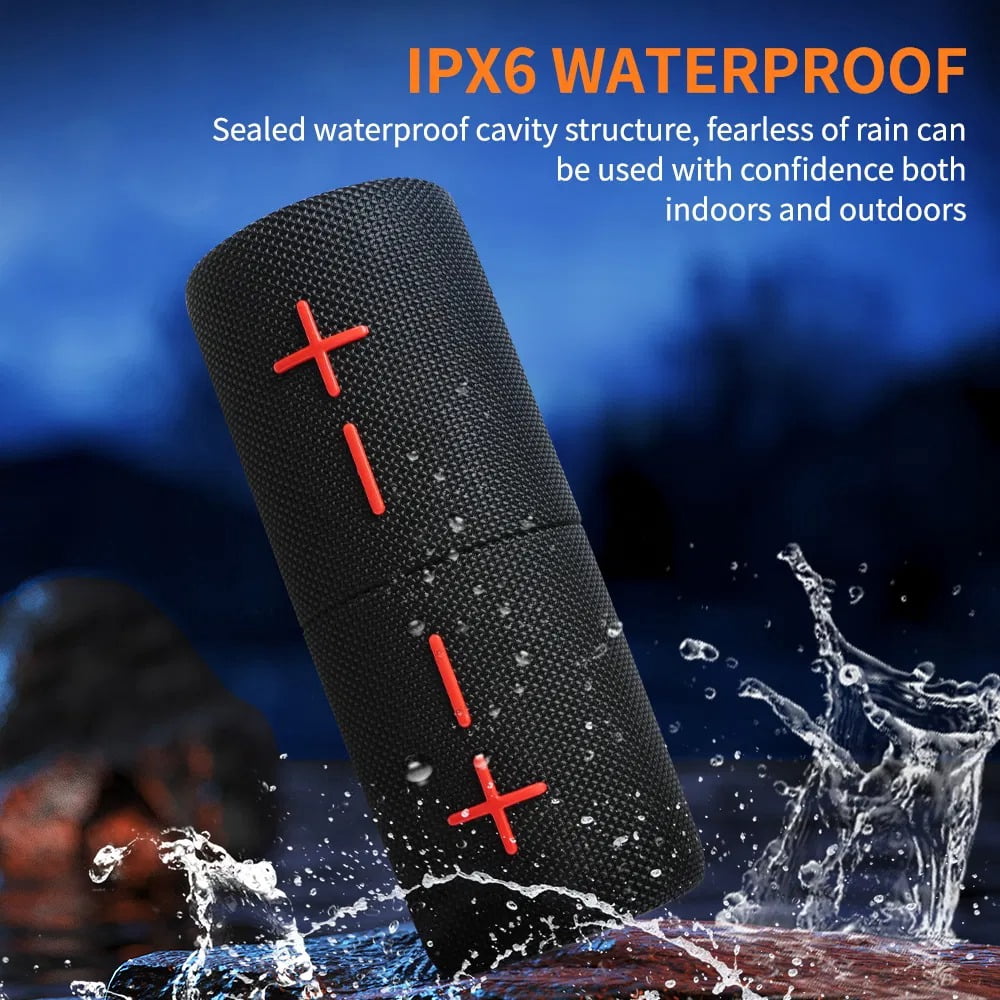 2 in 1 Magnetic Split Bluetooth Speaker, 20W Waterproof Dual Splittable Wireless Stereo with 24H Playtime, True Wireless Pairing for Home