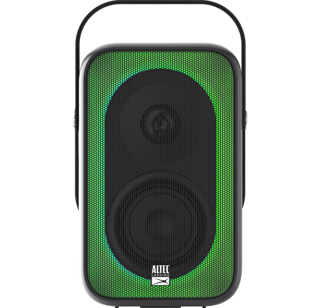 Altec Lansing Shockwave Portable Bluetooth Wireless Party Speaker with LED Lights, Black, IMT7000-BLK