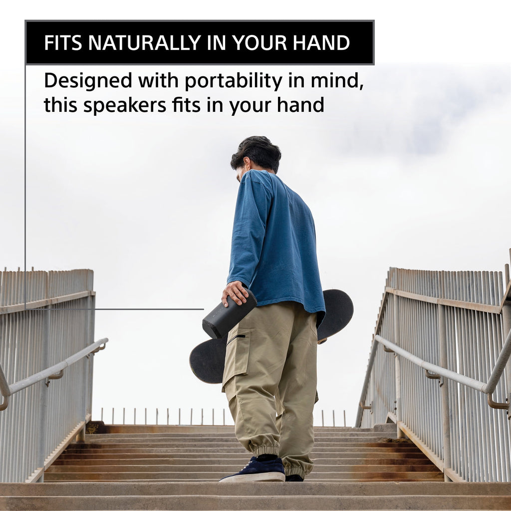 Sony SRS-XE300 Wireless Portable BLUETOOTH Speaker, IP67 Water-resistant, Dustproof and Shockproof, Light Gray