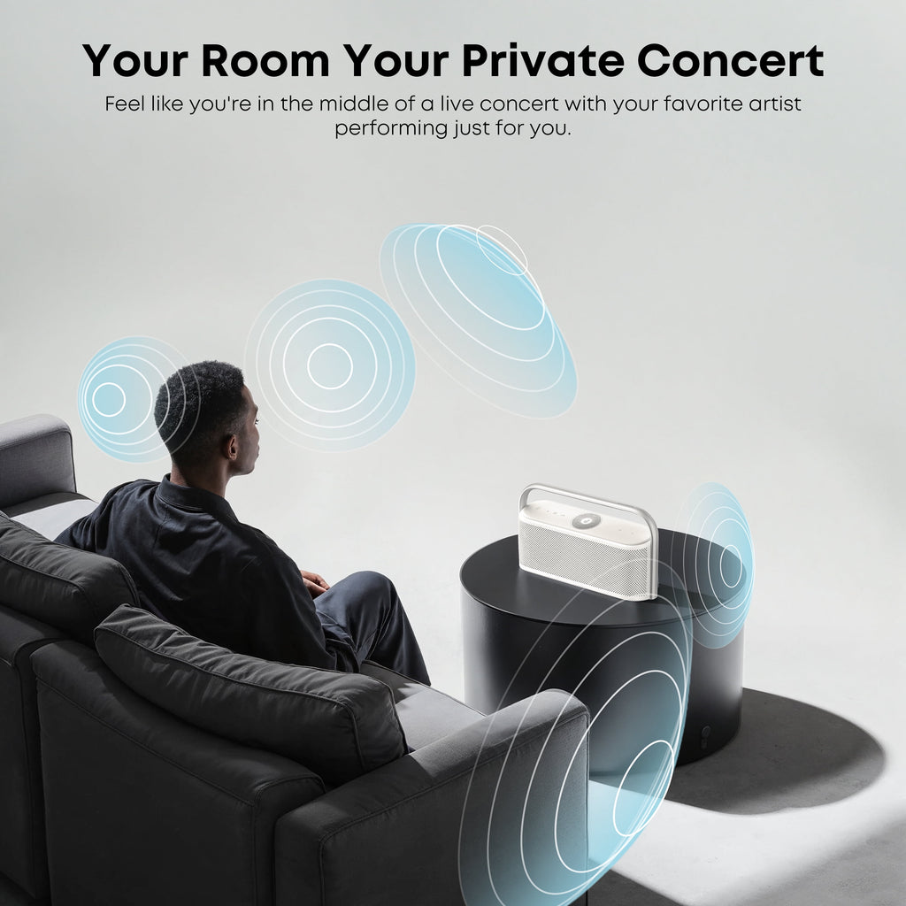 Soundcore by Anker Motion X600, Portable Bluetooth Speaker with Wireless Hi-Res Spatial Audio, 50W Sound, IPX7 Waterproof, 12H Playtime, Pro EQ, Built-In Handle, AUX-In