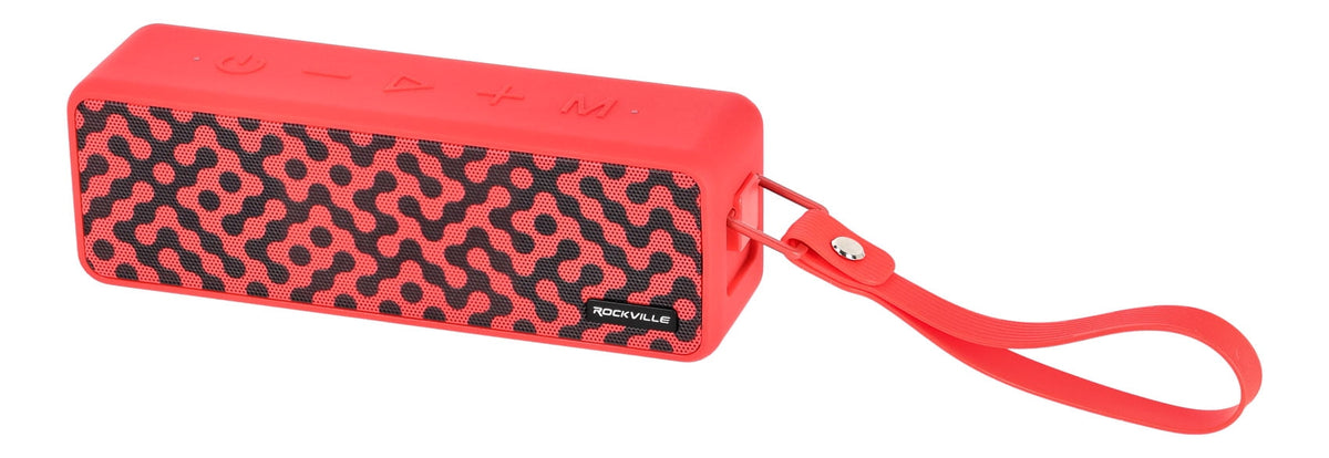 (2) Rockville Faze Red 50w Portable Bluetooth Speakers w/TWS Wireless Linking