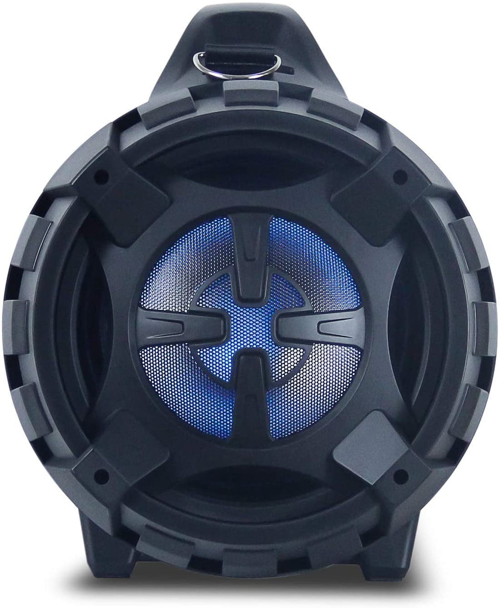Wireless Portable Boom Box Stereo High Performance Bluetooth Speaker , NFC, USB Recording, Rechargeable Battery, LED Lights, AUX Input, FM Radio, MP3 System, Mic/Guitar Input w. Strap