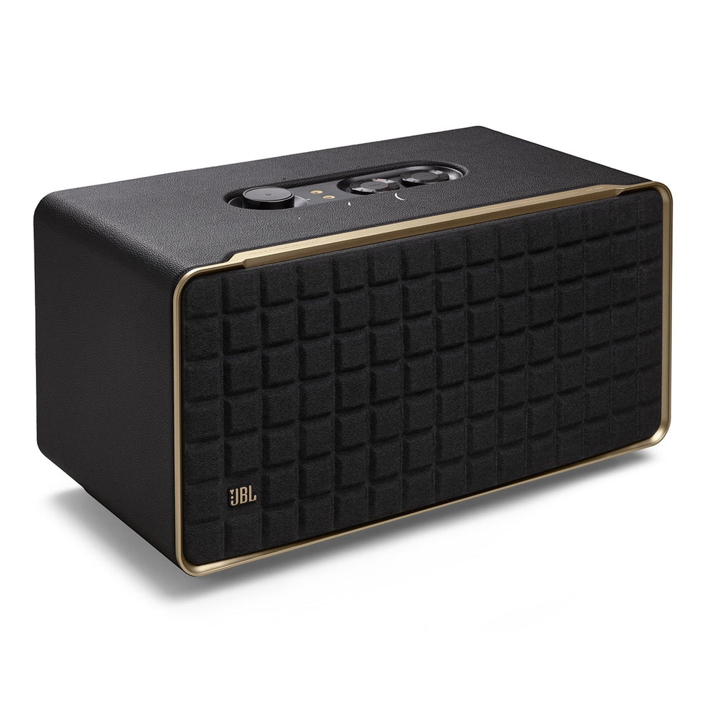 JBL Authentics 300 - Portable smart home speaker with Wi-Fi, Bluetooth and voice assistants with retro design. - Black