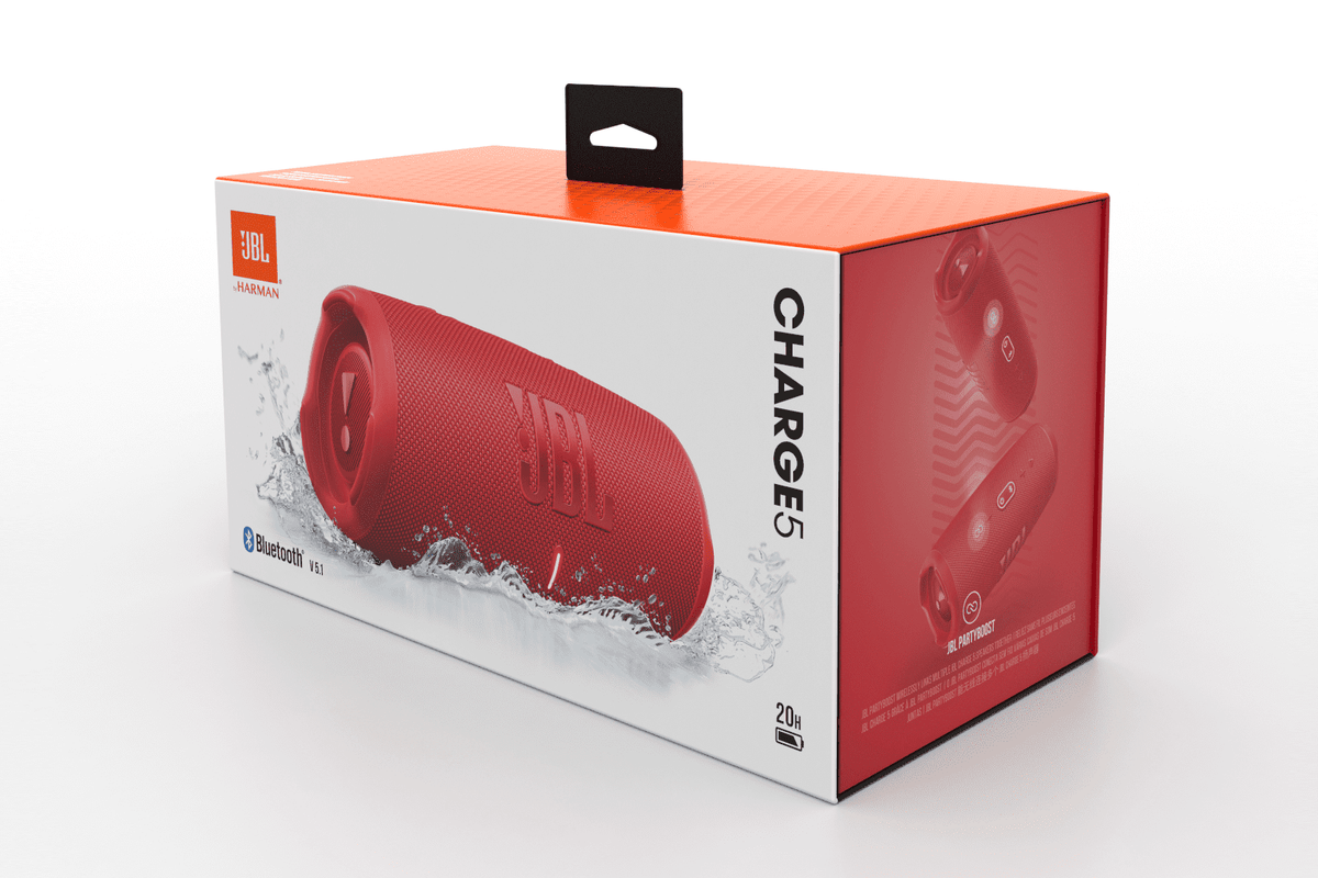 JBL Charge 5 - Portable Waterproof Speaker with Powerbank - Black