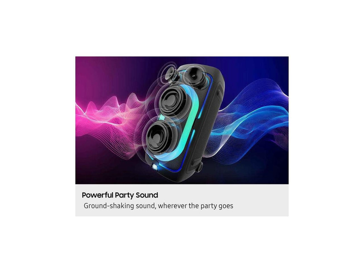Samsung MX-ST50F 240W Sound Tower Portable Party Speaker with Built-in Battery & Wheels - Black