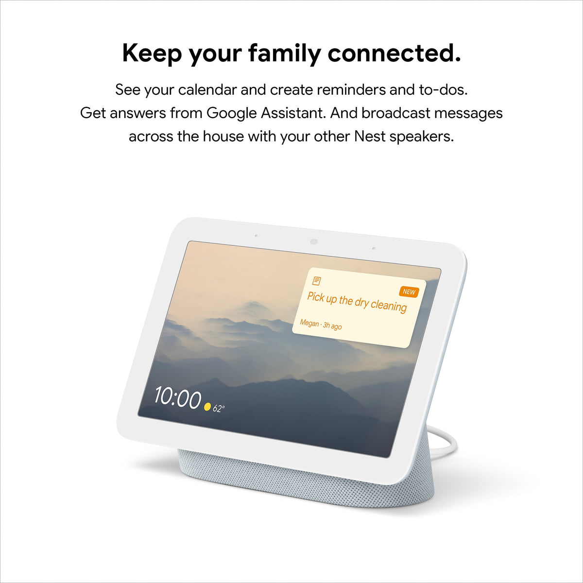 Google Nest Hub 2nd Gen - Smart Home Display with Google Assistant - Sand