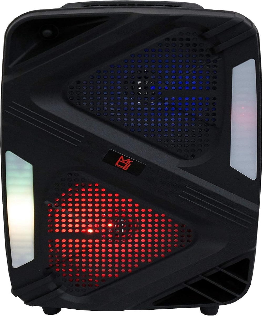 Mr. Dj BRAVO Dual 6.5" Portable Bluetooth Speaker Dual 6.5" Portable PA DJ Active Powered Bluetooth TWS Speaker 1000 Watts LCD/MP3/USB/micro SD