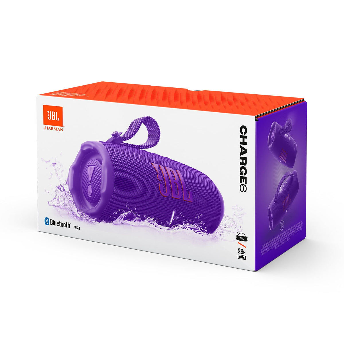 JBL Charge 6 - Portable Waterproof and Drop-Proof Bluetooth Speaker - Black