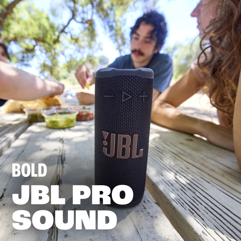 JBL Grip - Compact Bluetooth speaker with bold JBL Pro Sound and ambient light - Black