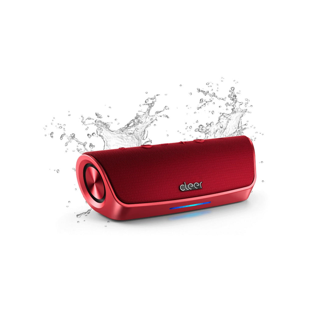 Cleer Audio SCENE Water-Resistant Portable Bluetooth Speaker (Red)