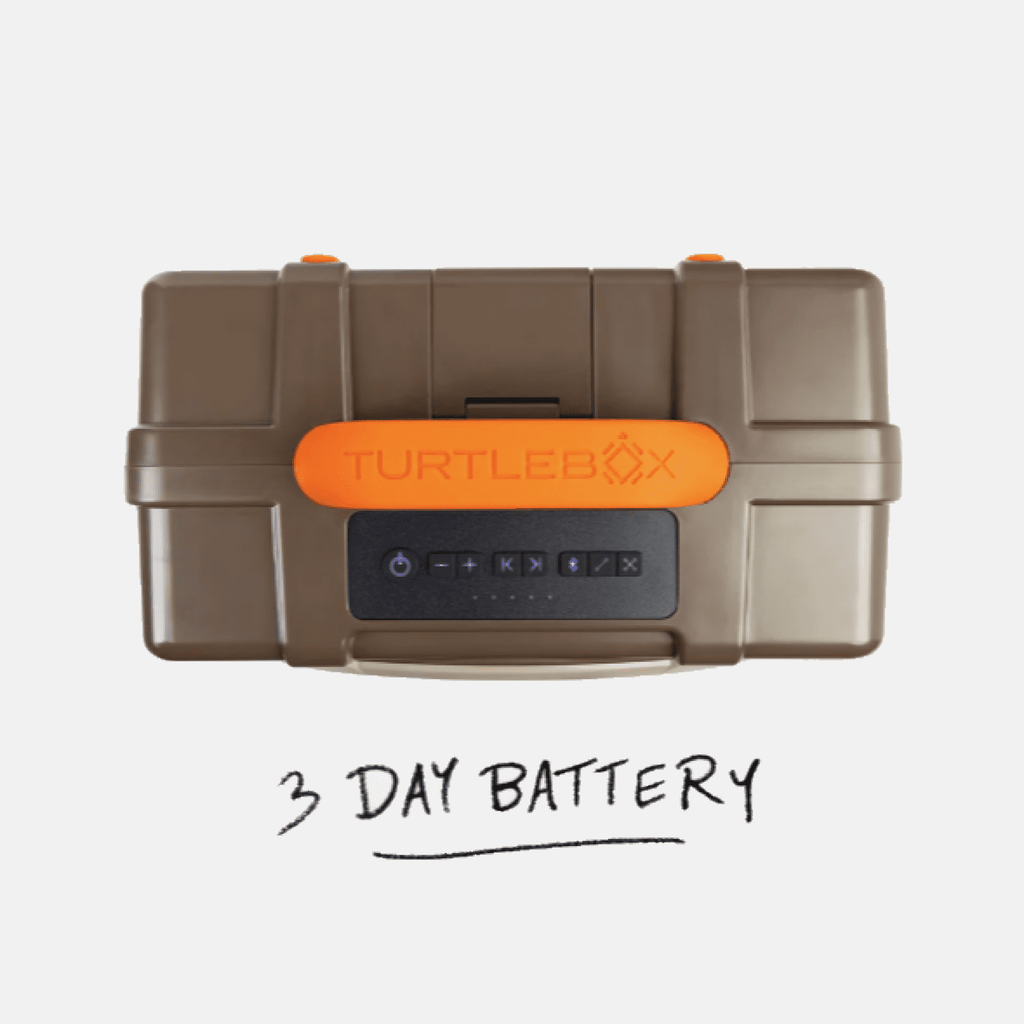 Turtlebox Gen 3 Speaker Thunderhead Gray, 120dB Outdoor Sound, IP67 Waterproof, Bluetooth 5.4, 25+ Hour Battery, Touch Controls (TBG3-TG)