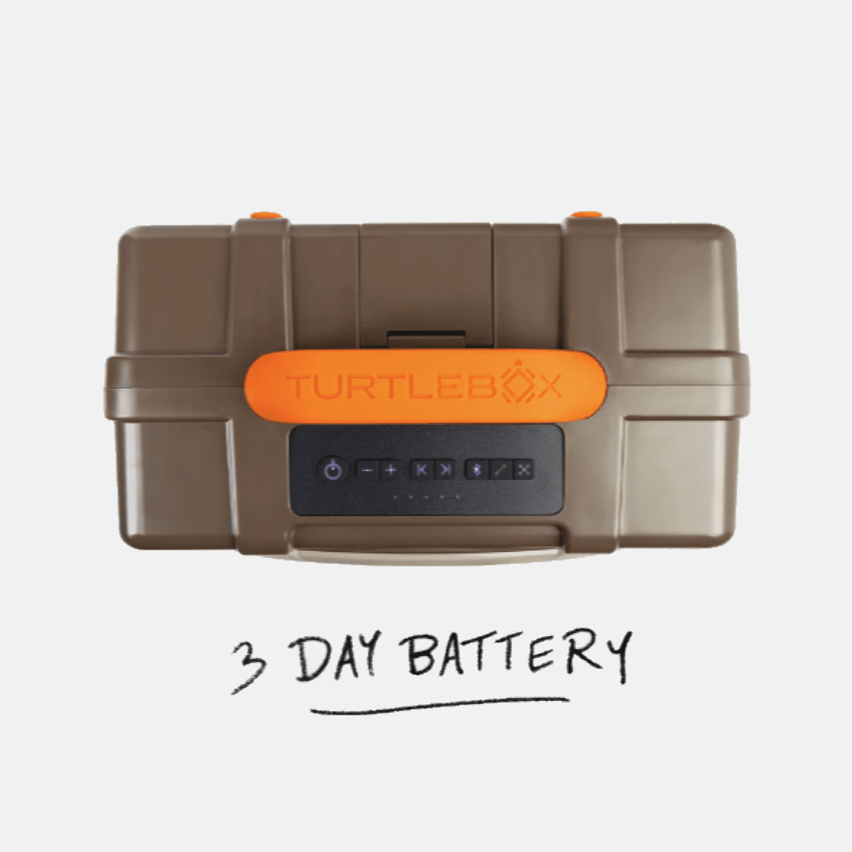 Turtlebox Gen 3 Speaker Thunderhead Gray, 120dB Outdoor Sound, IP67 Waterproof, Bluetooth 5.4, 25+ Hour Battery, Touch Controls (TBG3-TG)