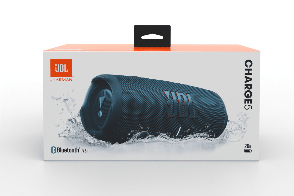 JBL Charge 5 - Portable Waterproof Speaker with Powerbank - Black