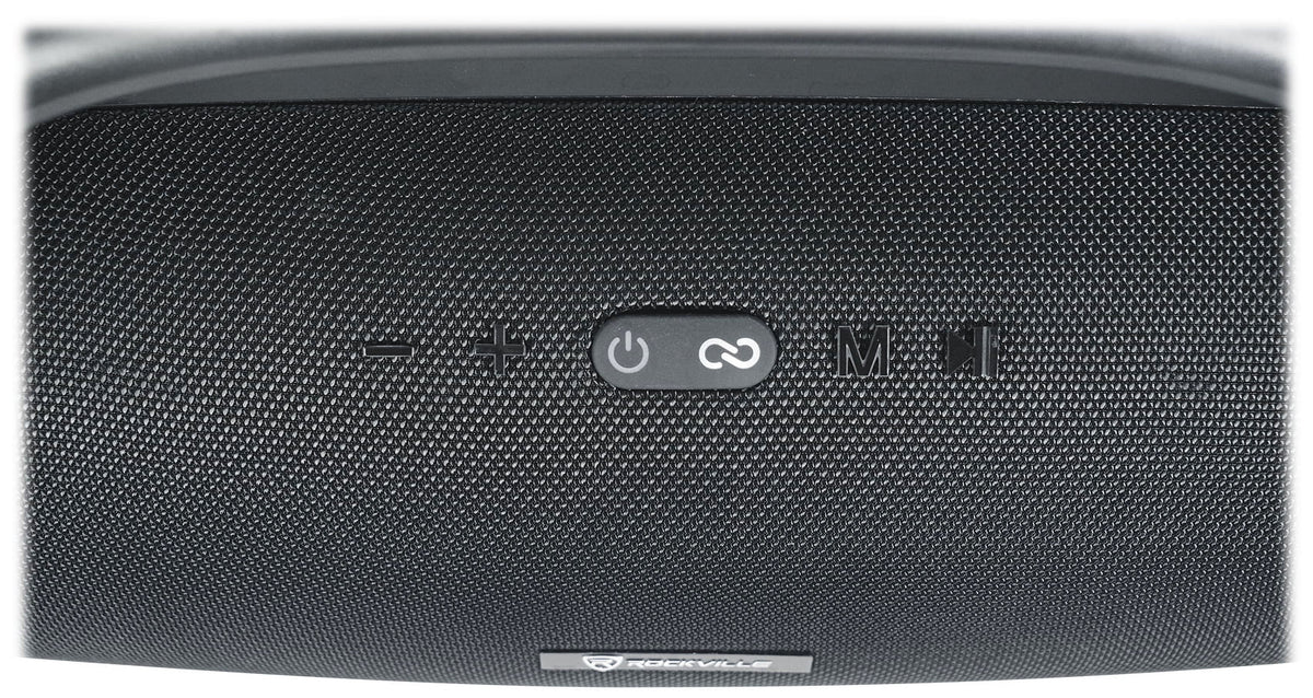 (2) Rockville CANON-XXL Portable Bluetooth Speakers w/Huge Bass+Wireless Linking
