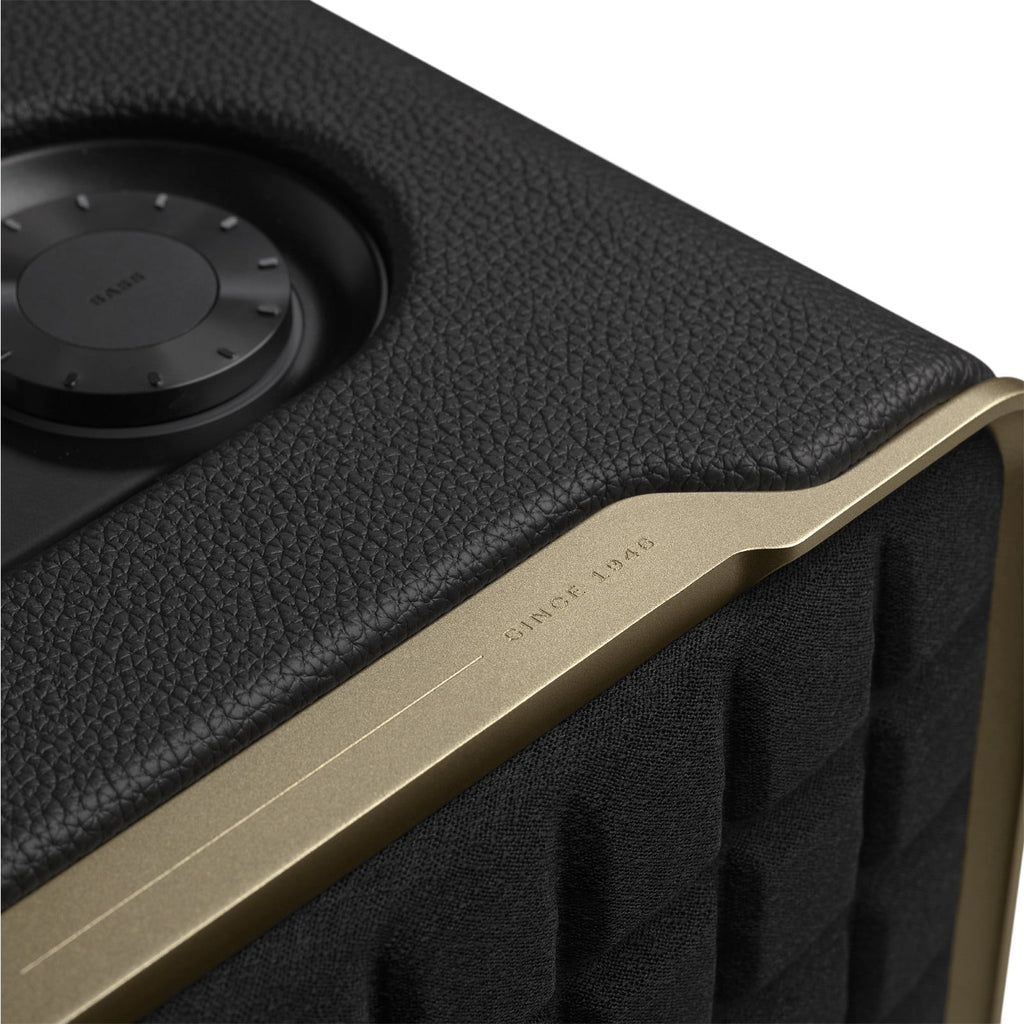 JBL Authentics 300 - Portable smart home speaker with Wi-Fi, Bluetooth and voice assistants with retro design. - Black