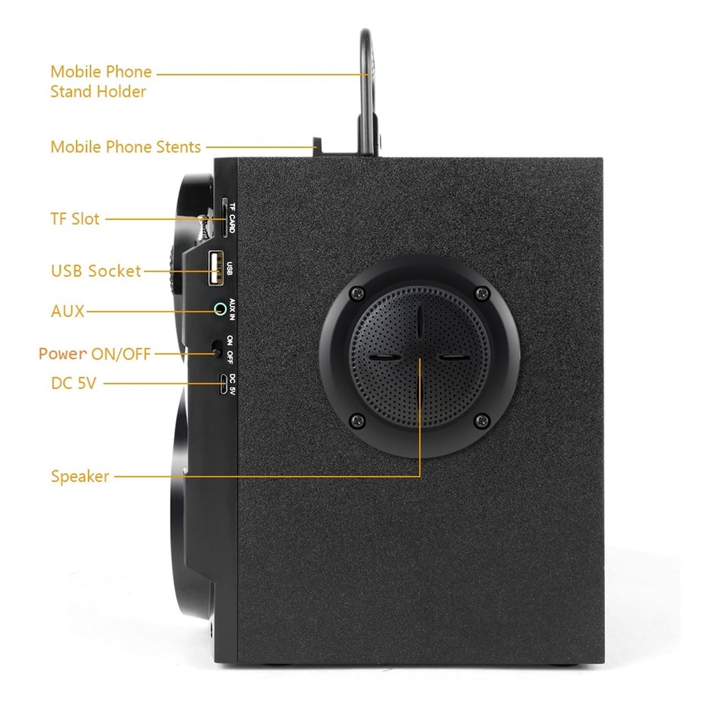 Bluetooth Speaker Portable Big Power Wireless Stereo Subwoofer Heavy Bass Speakers Sound Box Support ,Bike Audio