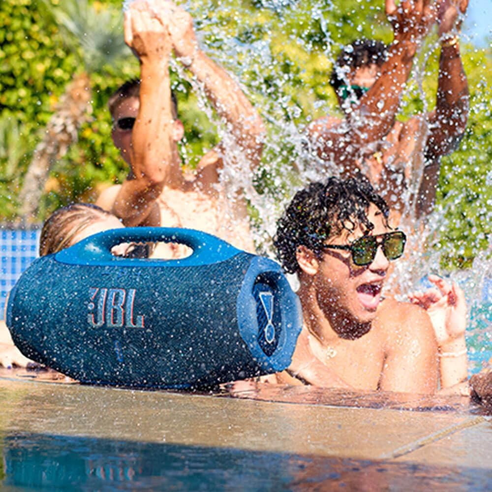 JBL Boombox 4 Portable Waterproof Bluetooth Speaker with Massive JBL Pro Sound, AI Sound Boost, Up to 34 Hours Playtime, Auracast Multi-Speaker Connection, 6 Months Galaxy and Brain.fm