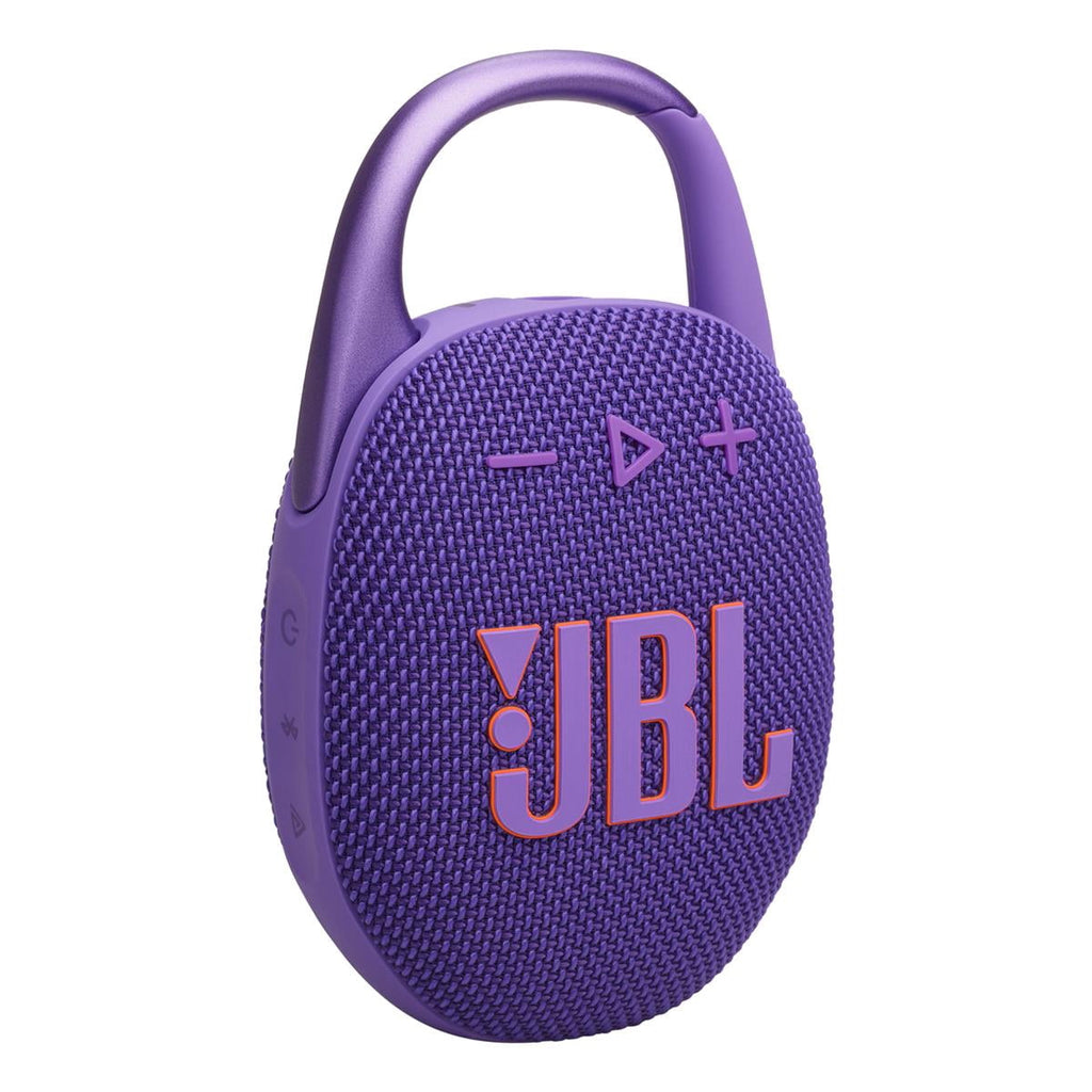 JBL Clip 5 Ultra Portable Bluetooth Speaker with gSport Carbon Fiber Case (Purple)