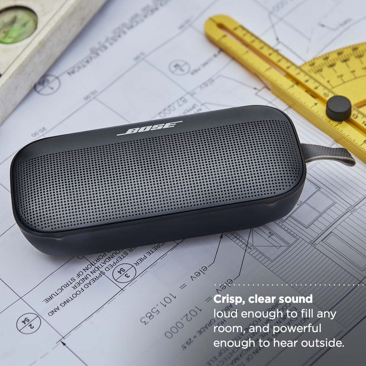 Bose SoundLink Flex Wireless Waterproof Portable Bluetooth Speaker, Stone Blue