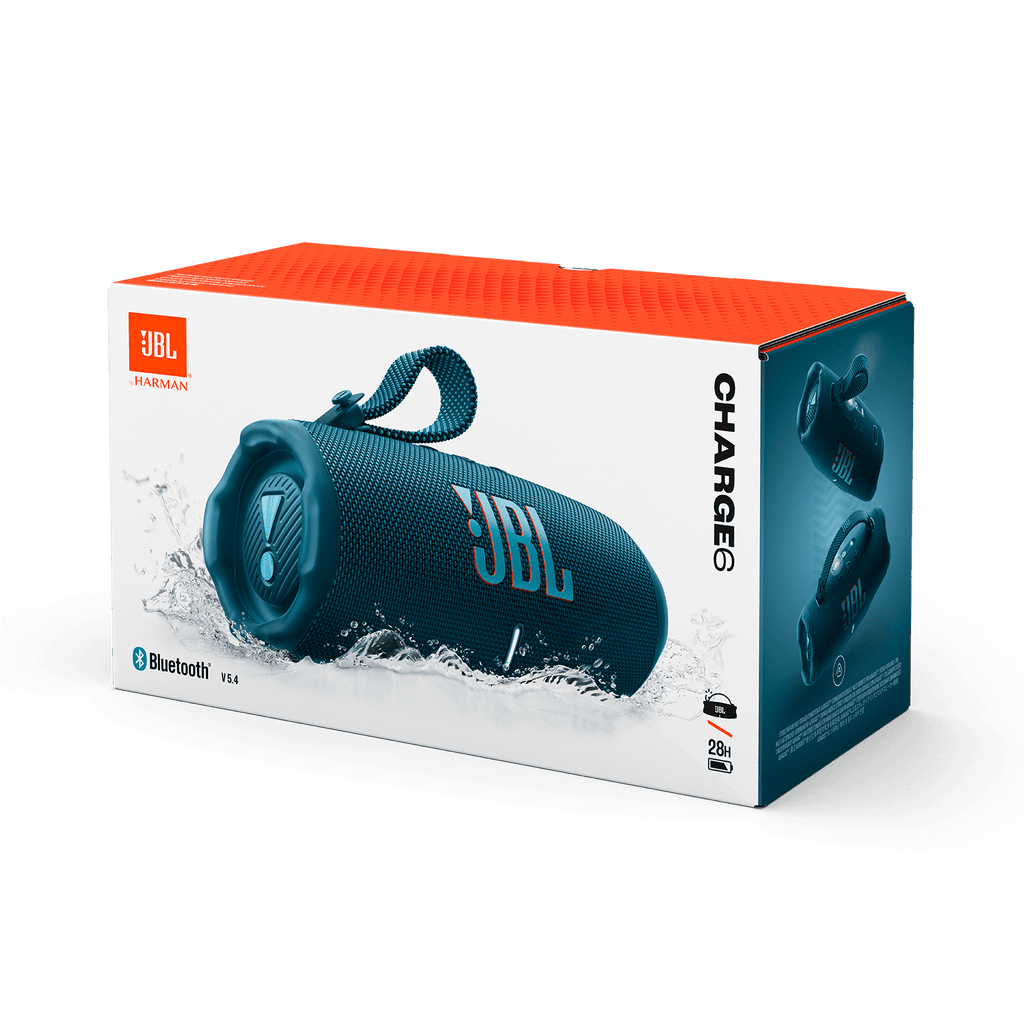JBL Charge 6 - Portable Waterproof and Drop-Proof Bluetooth Speaker - Black