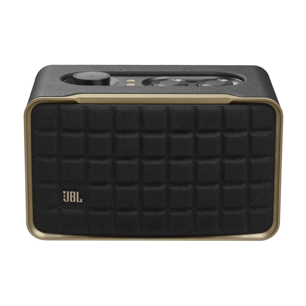 JBL Authentics 300 - Portable smart home speaker with Wi-Fi, Bluetooth and voice assistants with retro design. - Black