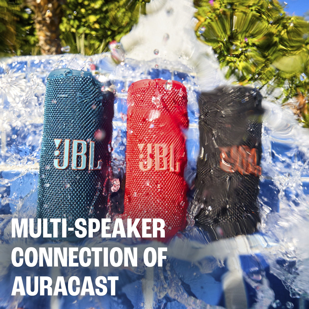 JBL Grip - Compact Bluetooth speaker with bold JBL Pro Sound and ambient light - Black