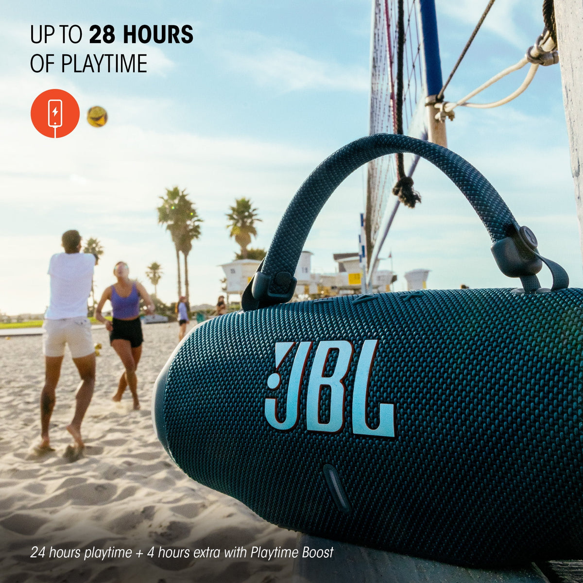 JBL Charge 6 - Portable Waterproof and Drop-Proof Bluetooth Speaker - Black