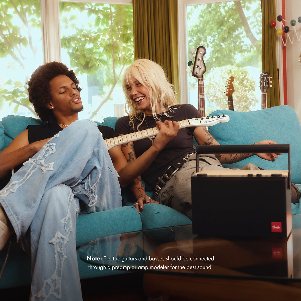 Fender Audio Elie 12 Portable Bluetooth Speaker – 120W Dual Sound Chambers, 4-Channel Input, XLR-1/4", Spatial Audio, 15-Hr Battery – Skyscraper Black