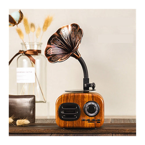 Bluetooth Speaker Retro Wood Portable Box Wireless Mini speaker Outdoor for Sound System TF FM Radio Music MP3 Subwoofer ,Bike Audio
