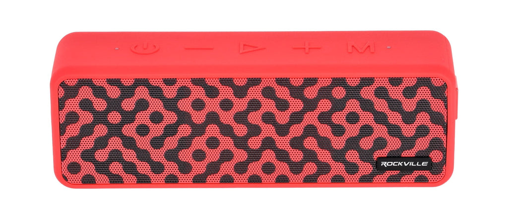 (2) Rockville Faze Red 50w Portable Bluetooth Speakers w/TWS Wireless Linking