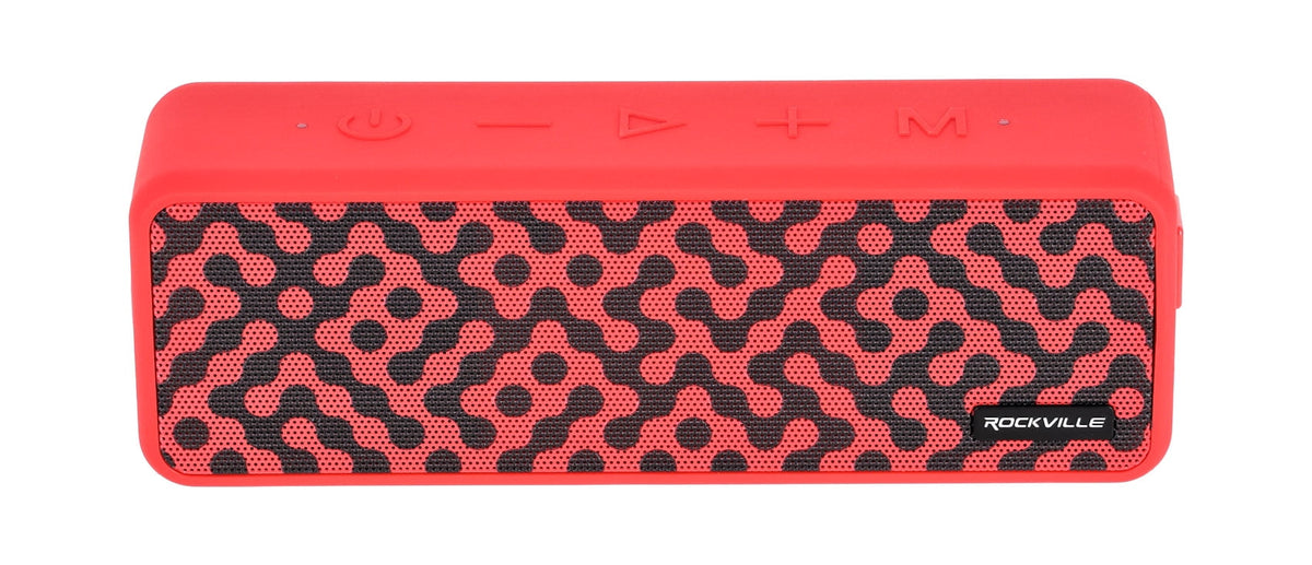 (2) Rockville Faze Red 50w Portable Bluetooth Speakers w/TWS Wireless Linking
